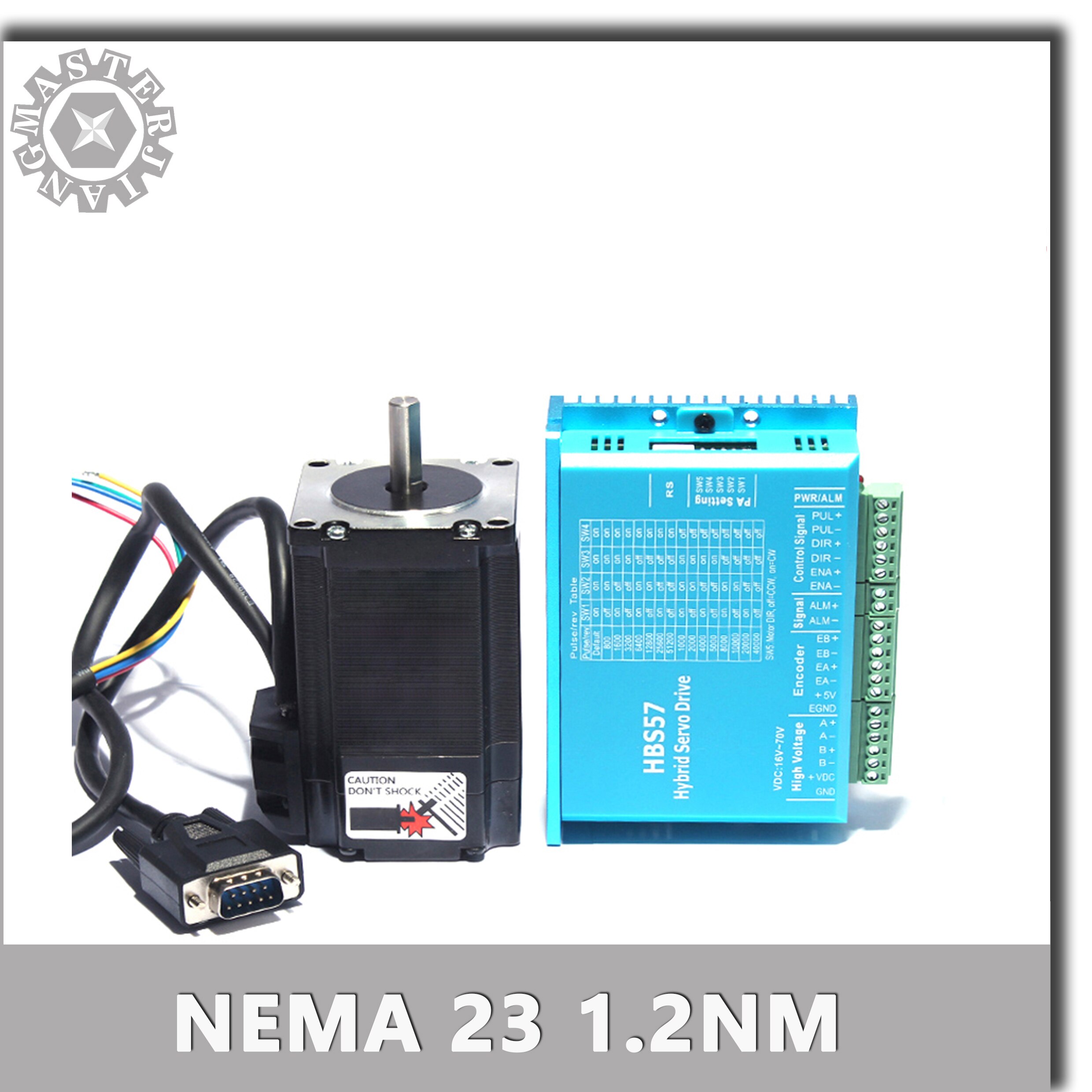 57HSE1.2N+HBS57/DL57 Closed-loop step motor 57 Stepper Motor Driver 1.2nm Servo Motor 1.2NM Hybrid closed loop Nema 23 2-phase.