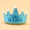 Korona króla czapka urodziny oświetlenie na imprezę w górę kapelusz dzieci dorośli blask korona kapelusz księżniczki urodziny ciasto życzenia rekwizyty robić dekoracji: king niebieski