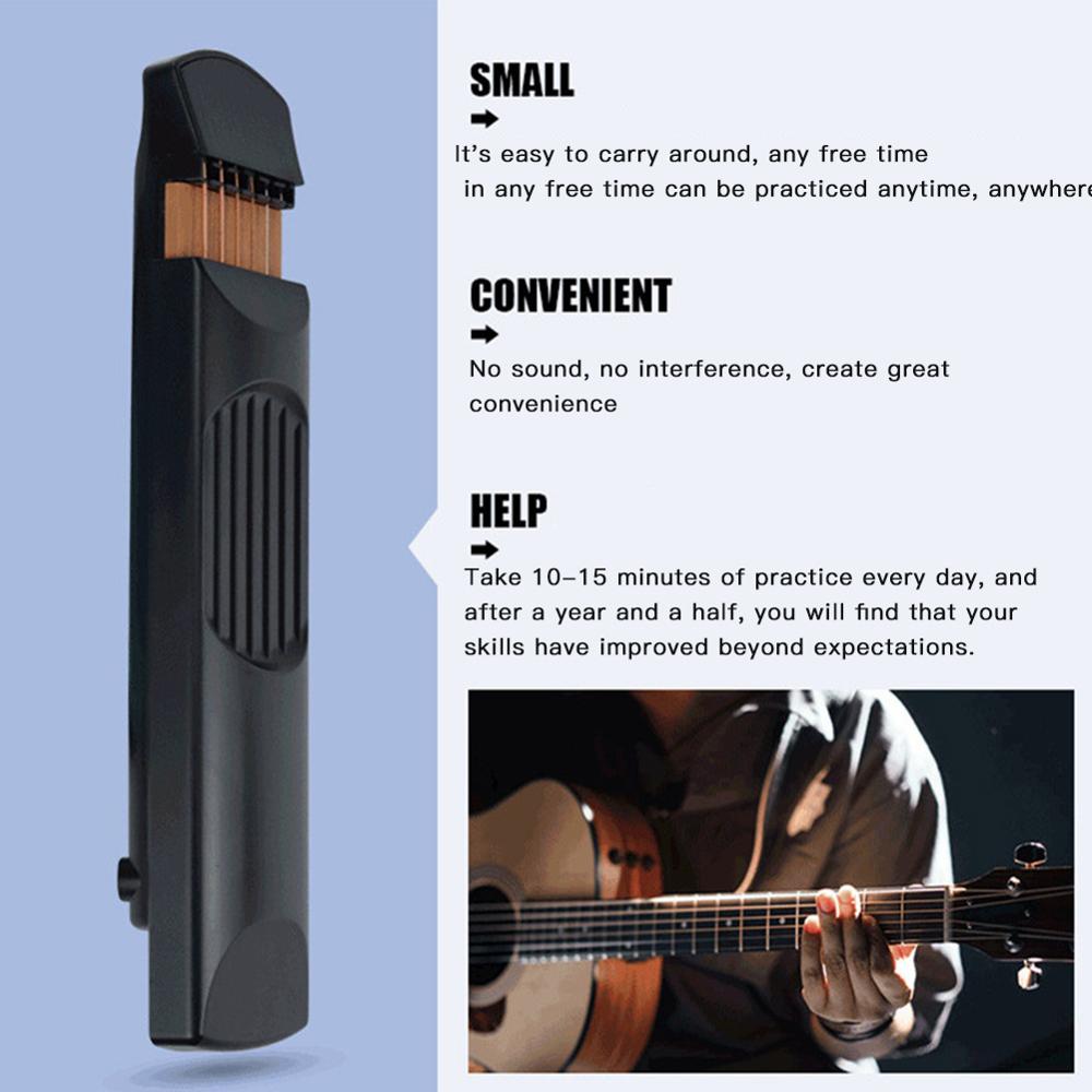 Outil de pratique de guitare de poche entraîneur d'accords Portable exercice de doigt de guitare et accords outil de pratique