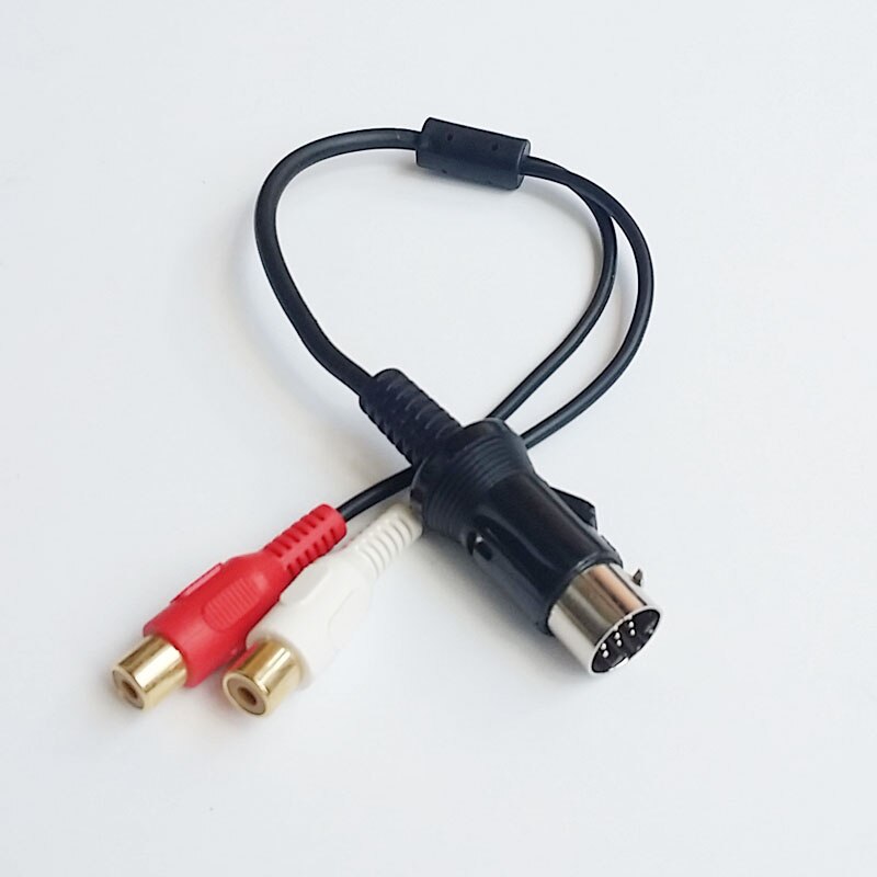 Biurlink for Kenwood Stereo 13Pin AUX Port Audio input Cable RCA Port