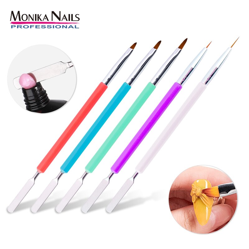 5 Pcs/set Multifonctionnel Nail Art Brosse Parsemant Peinture Dessin Liner Stylo Gel Acrylique Extension Ongles Manucure Kit DE BRICOLAGE