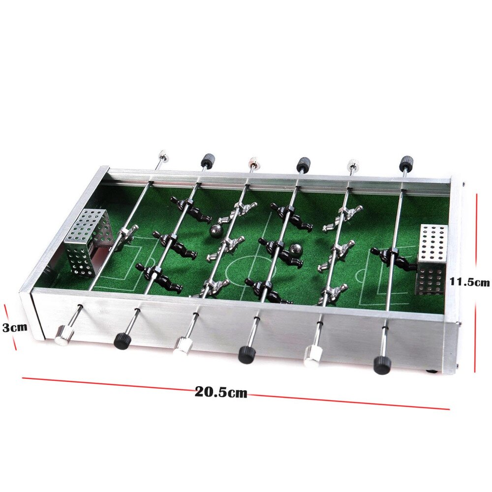 Kinder Aluminium Mini Fußball Tabletop Fußball Tabelle Brettspiel Metall Desktop Lustige Spielzeug Jungen Jungs Familie Kind Spaß Tisch Sport