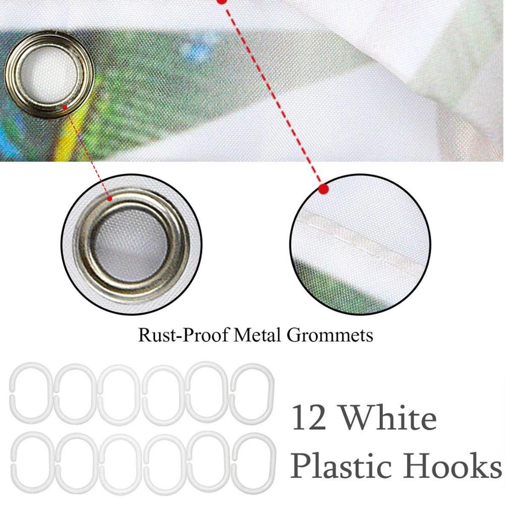 Zee Schelpen Starfish Zand op Rustieke Turquoise Houten Raad Oceaan Strand Thema Art Print Bad Gordijn