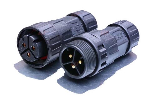 Connecteur M19 M25 3 broches, étanche IP68, prise mâle et femelle, pour lumière Led
