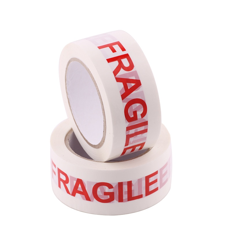 1 Roll 4.7cm x 85m Fragile Tapes Boxes Packaging Sealing Tapes Logistics Packing Tape Adhesive Tapes Supplies