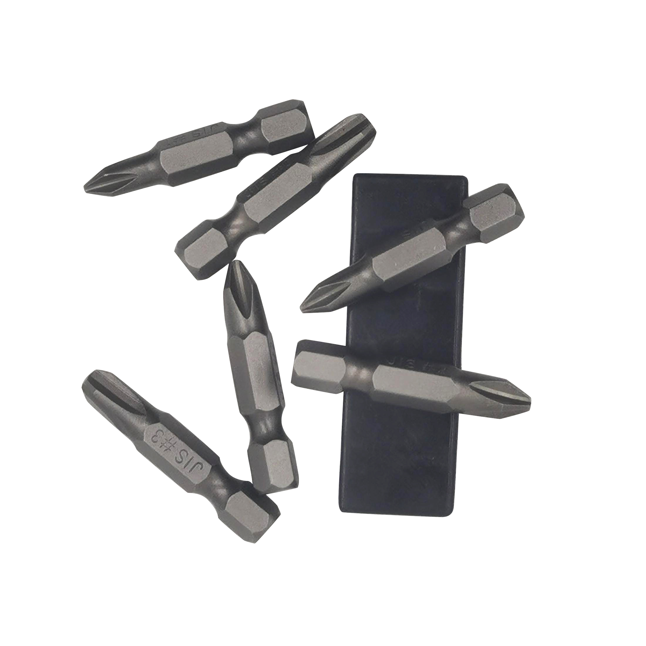 6Pcs 35mm JIS Screwdriver Bit Set with Magnetic Tip, 1/4 Hex Shank, S2 Alloy Steel & 6-Slot Storage Strip – Perfect for Japanese