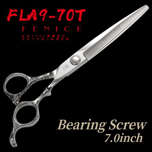 Fenice 7.0 Inch Kappers Schaar Haar Knippen Schaar Professionele Jp 440c Staal Kapper Schaar Voor Kapper: FLA9-70T