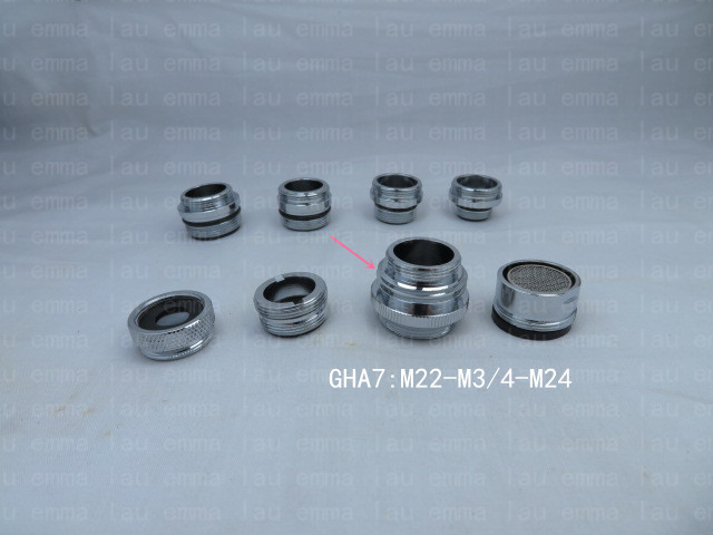 22mm 24mm 3/4 &quot;Zu M22 Wasserhahn Filter Stecker Belüfter Luftreiniger Bubbler Garten Schlauch Wasser Filter Adapter Standard gewinde Adapter: GHA7 M22-M3l4-M24