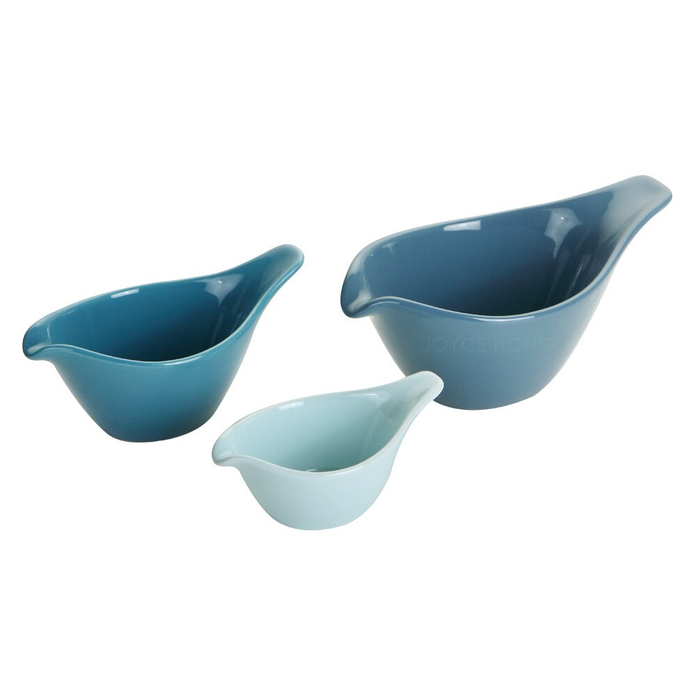 2 stk/lot keramiske krydder dip sauser fat med håndtak snack boller tallerken forrett serveringsbrett dip bolle med håndtak