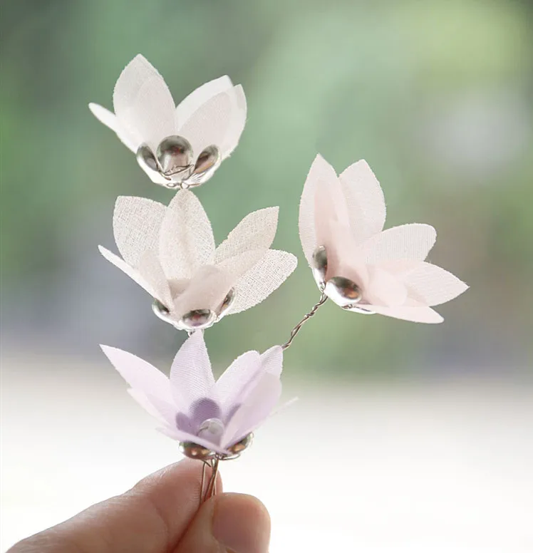 DIY Tule Vlinder Bloem Materiaal, Trouwjurk, Bruids Tiara, Organza Applique Accessoires, Super Fee Zijden Bloem, 100 Stuks