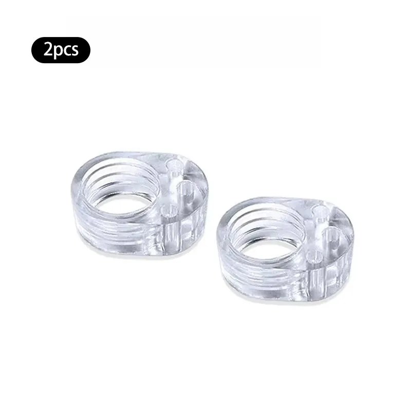 Handgrepen Deurstopper Siliconengel Deurstopper Transparante muurbescherming Deurknop Bumper Meubelbeschermer Pad Handvatbuffer: Translucent