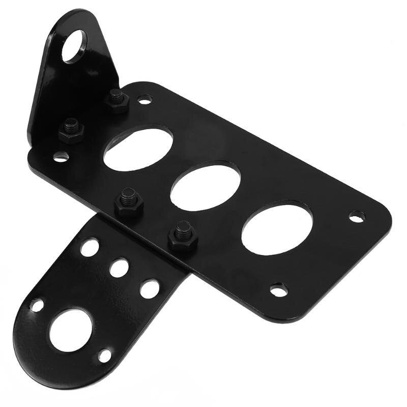 Universal motocicleta Montaje Lateral luz trasera marco soporte de placa de matrícula Retro Metal accesorios de la motocicleta
