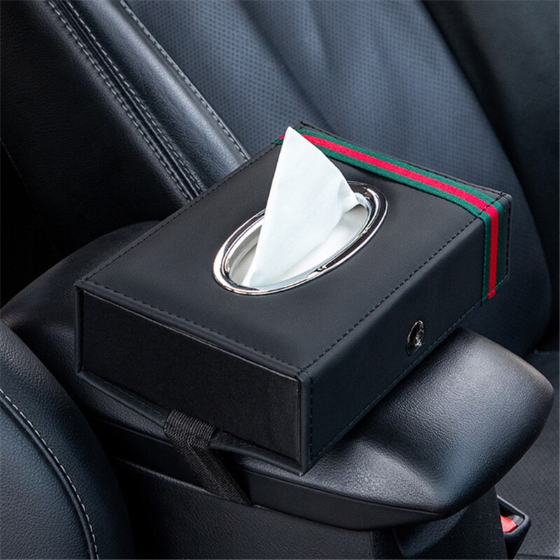 Auto tissue box hjemme bil serviet håndklæde papirholder opbevaring organizer case bil instrumentbræt box interiør tilbehør