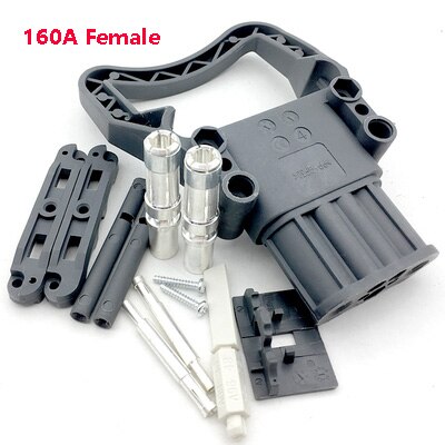 80A/160A/320A RE-MA Battery Connectors 150V Forklift Male female Connector High-Power Charging Industrial Plug For pallet trucks: 160A Female plug