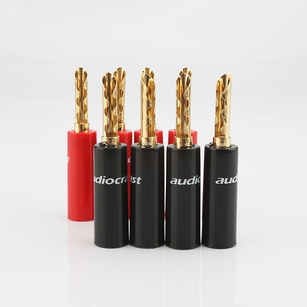 16 stück Nakamichi 24 k Gold überzogen BFA 4mm Banane Stecker hifi Lautsprecher kabel Stecker