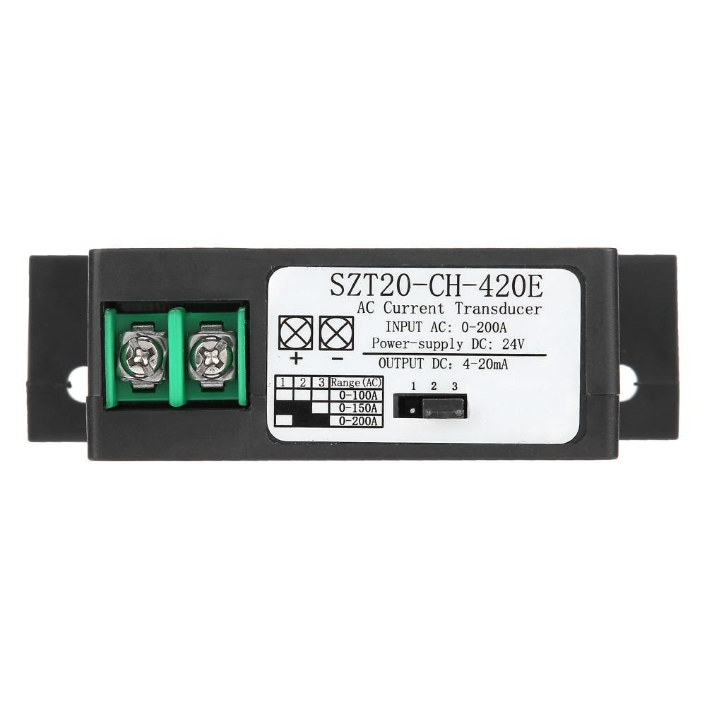 AC Current Sensor SZT20-CH-420E Current Transducer Transmitter Transformer Sensor AC Current Converter 0-200A