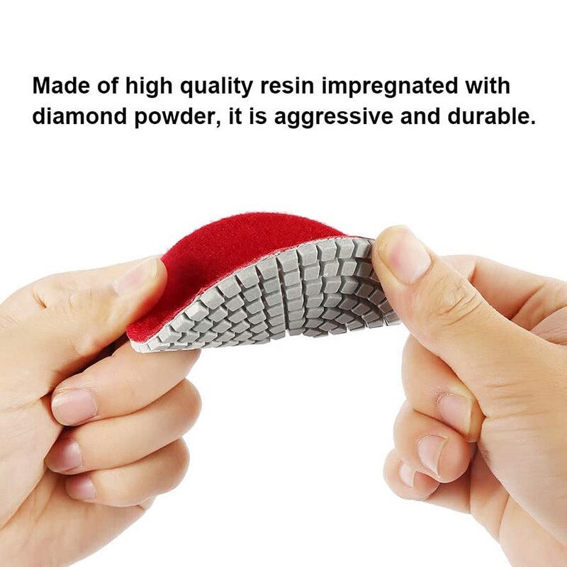 15Pcs Diamant Polijsten 4in Polijsten Wiel Voor Graniet Stone Beton Marmer Polijsten Slijpschijven Set Buffing