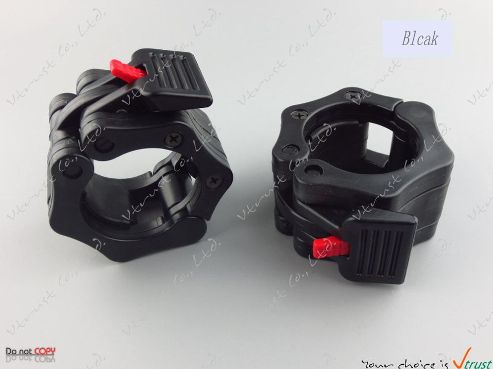Metal 50mm / 2" Lock Jaw collars standard barbell quick collars weight lifting gym easy lock collars NPGL (NPFL): LJC-Black