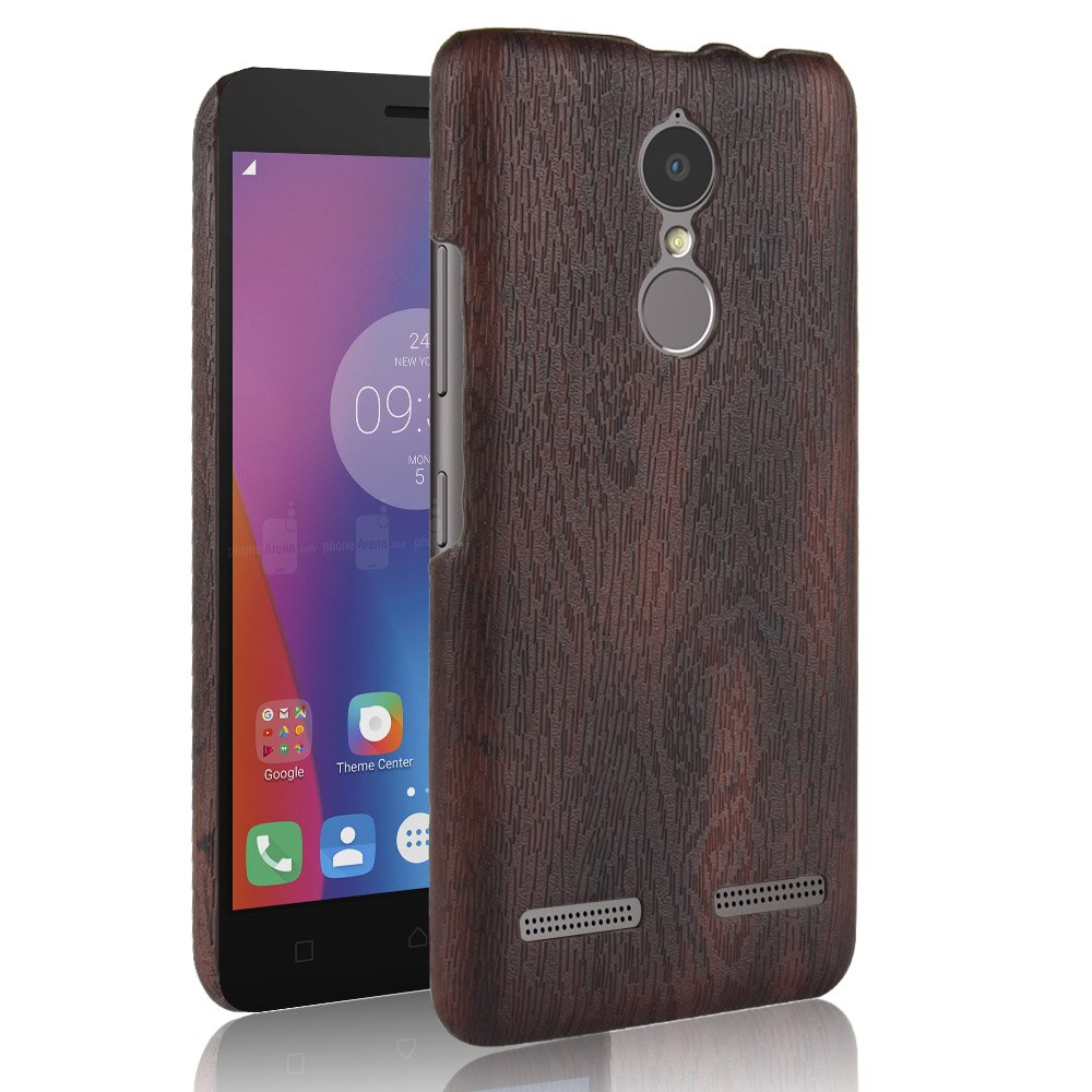 Subin voor lenovo  k6 hoesje 5.0 inch pu hout lederen nerf mobiele holster shell voor lenovo  k6 telefoonhoesje