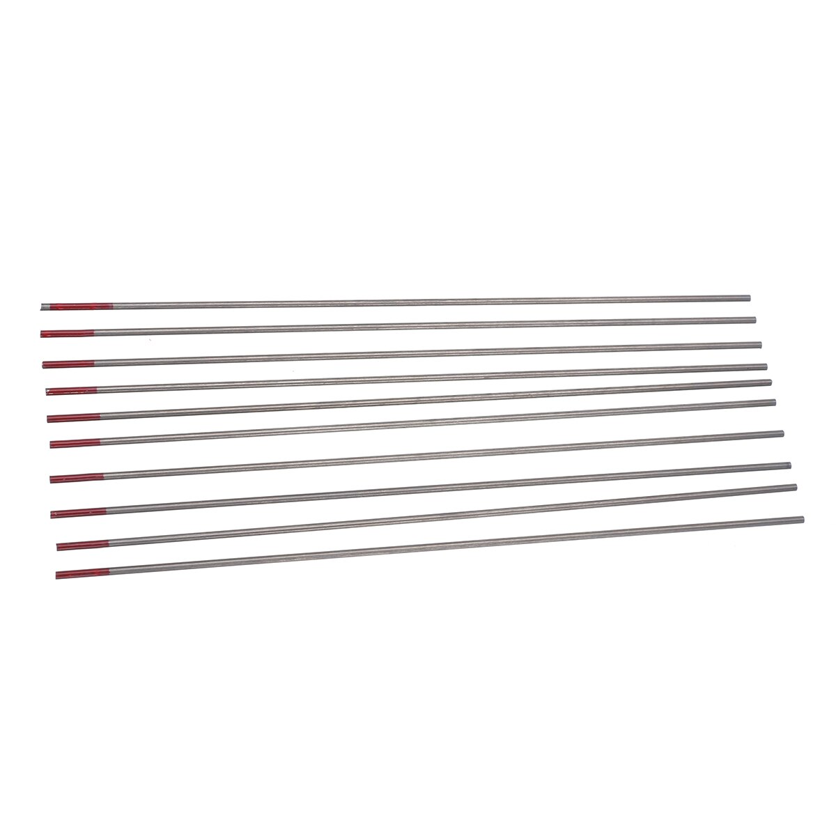 10 Stuks Tig Lassen Wolfraam Elektroden Staaf Mayitr 2% Gethorieerde Wolframelektrode 1.6X150Mm WT20 Rood Voor Lassen carbon Staal