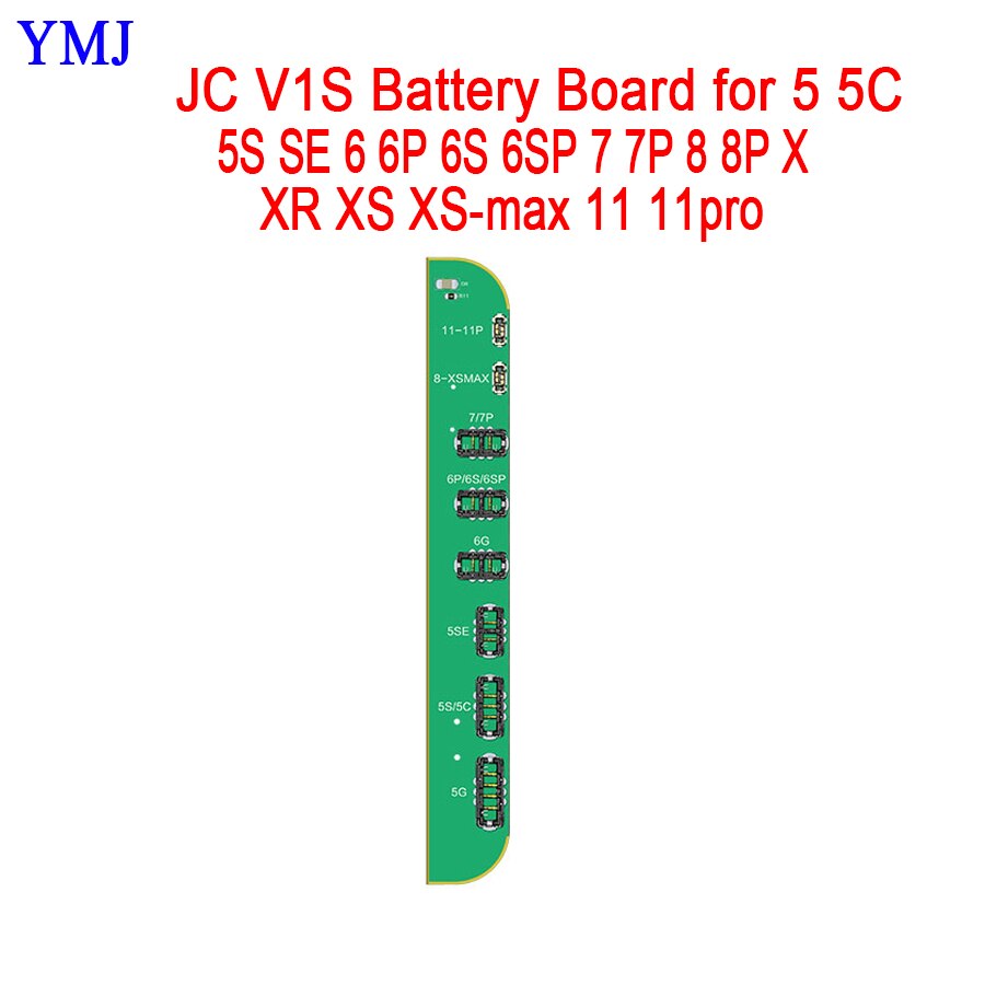 JCID V1S For IPHONE 7 8 8P X 11 PRO MAX Photosensitive Original Color Touch shock Battery Fingerprint Serial Number Programmer: V1S Battery Board