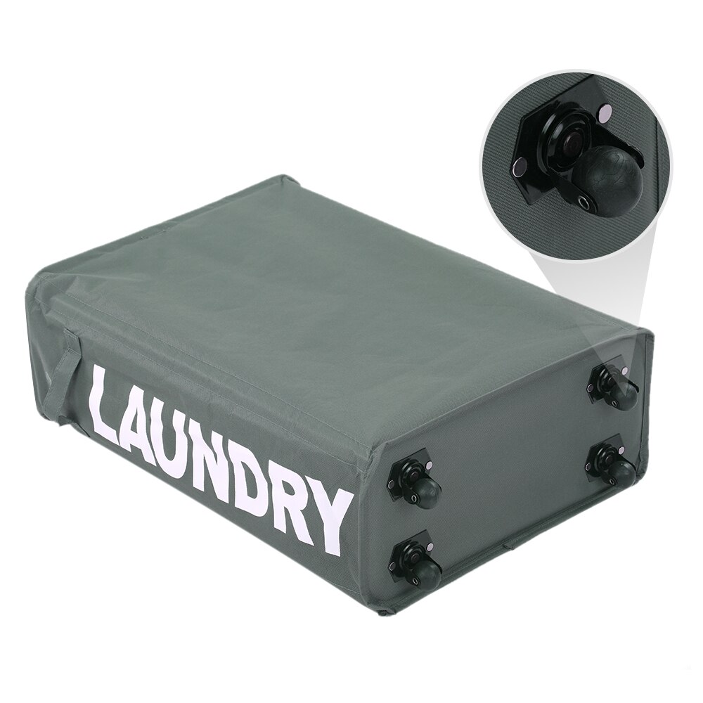 Foldable Laundry Basket with 4 Wheels Organizer Dirty Laundry Basket Bin Drawstring Laundry Bag Dirty Clothes Hamper