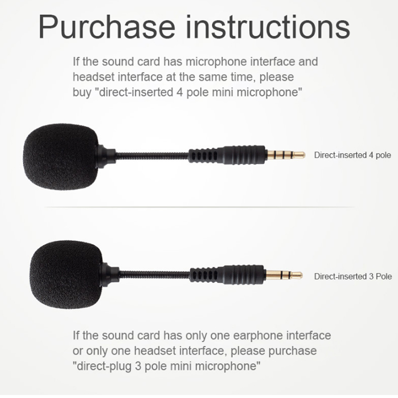 Jacek 3,5 mm mini elastyczny składany mikrofon pojemnościowy 2/3/4 biegun robić telefonu komórkowego głośnik karta dźwiękowa komputer stancjonarny laptop