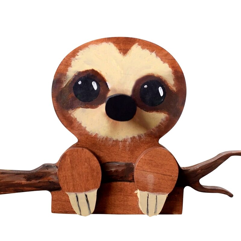 Wooden Animal Glasses Holder Handmade Eye Sunglasses Display Stand Tabletop Decoration for Office Desk Home Decors