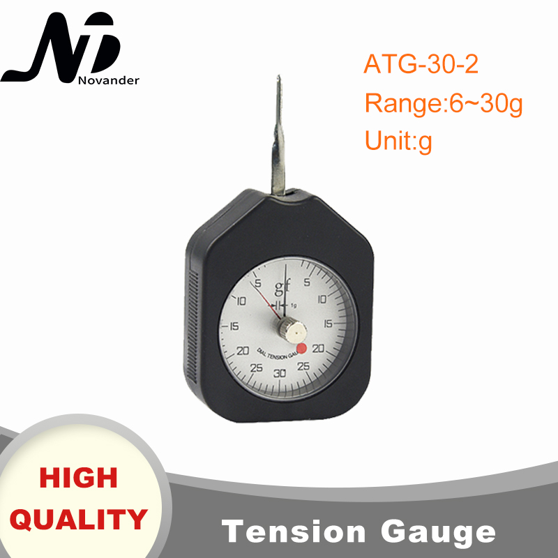 Jauge de Tension à cadran analogique 30g, tensiomètre tabulaire, dynamomètre latéral,
