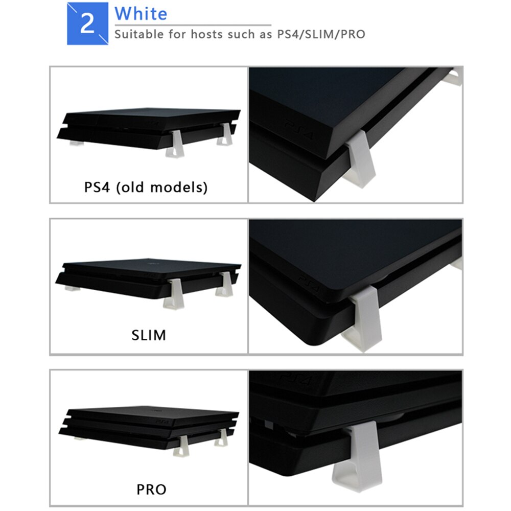 4Pc Game Console Horizontale Houder Beugel Cooling Voeten Desktop Stand Voor Sony PlayStation4 PS4 Slanke Pro Game Accessoires