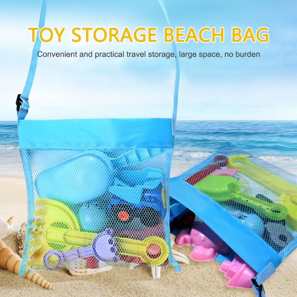 Draagbare Kids Strand Zand Speelgoed Netto Diversen Netje Baby Zee Storage Netwerk Pakket Gemak Outdoor Speelgoed Voor Kinderen