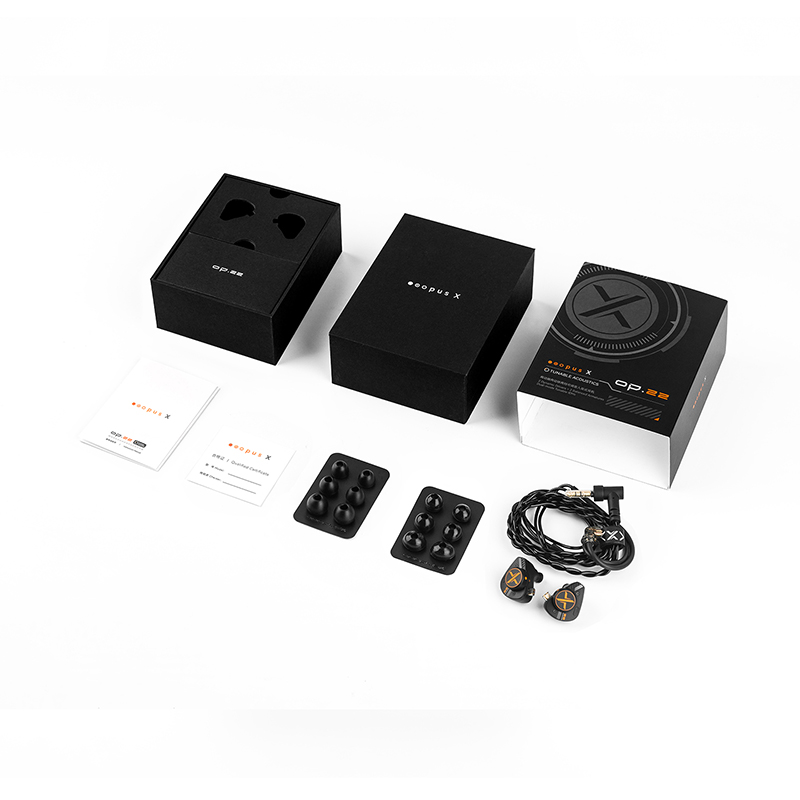 ooopusX Op.22 op22 Earphpne 2DD 2BA Drivers in-Ear Monitors with Adjustable Tuning Options 0.78 2pin S Cable 3.5mm Without mic