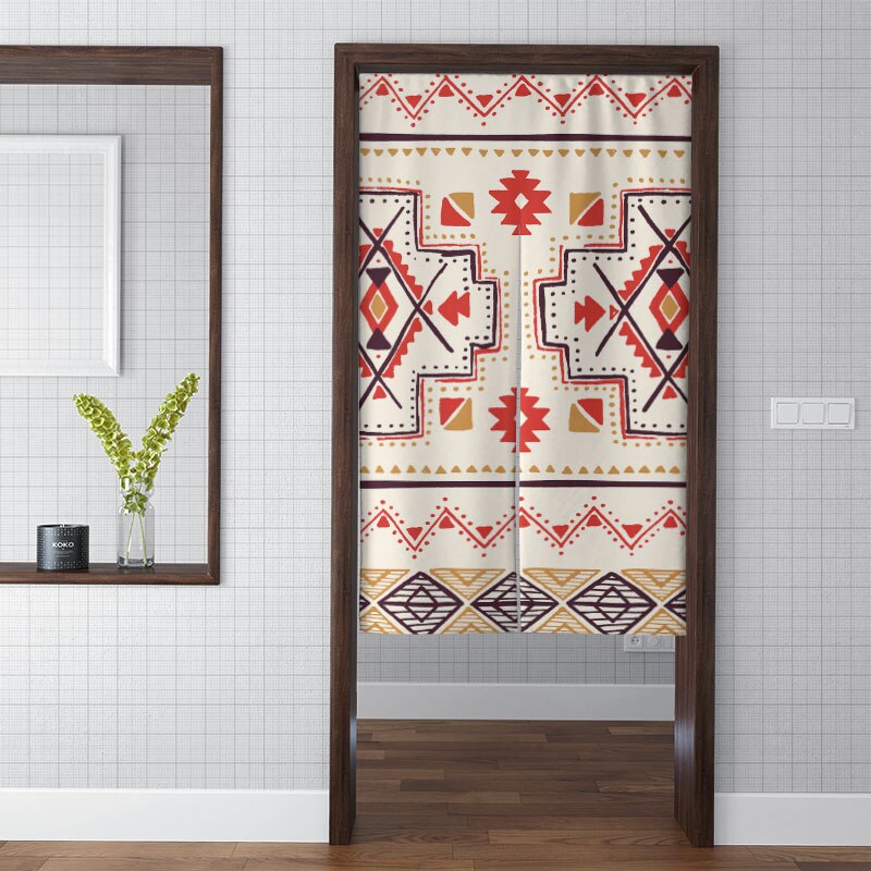 Exotische bohemian gordijn roman keuken dikke verduisterende wandtapijt moderne kleurrijke artistieke schaduw badkamer toilet deuropening stof: Stijl 12