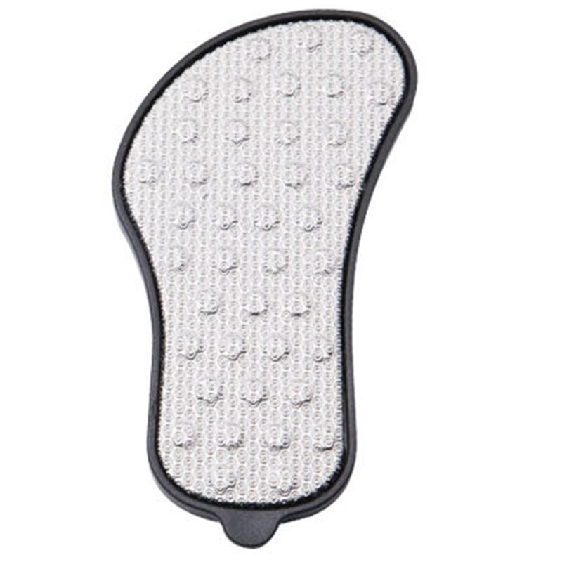 Hard Dead Skin Remover Foot Shape File Pedicure Double Sided Sanding File Reusable Washable Stainless Steel File