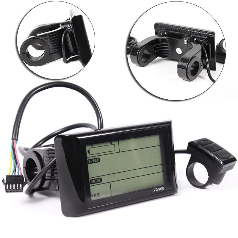 36/48V SW900 LCD Anzeige Tafel Meter Regler Für Elektrische Fahrrad E-Fahrrad Geschwindigkeit Kontrolle Anzeige