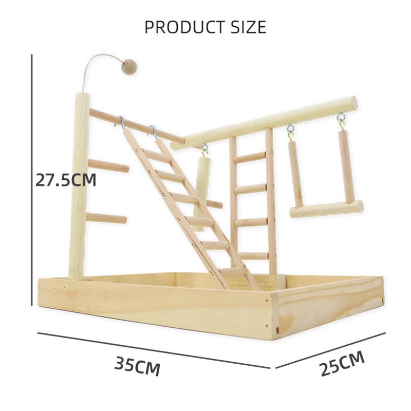 Support pour perchoir à oiseaux, jouets pour perroquets, exercice, mangeoire, Center d&#39;activité pour les oiseaux, perroquet, Conure, Cockatiel: W148