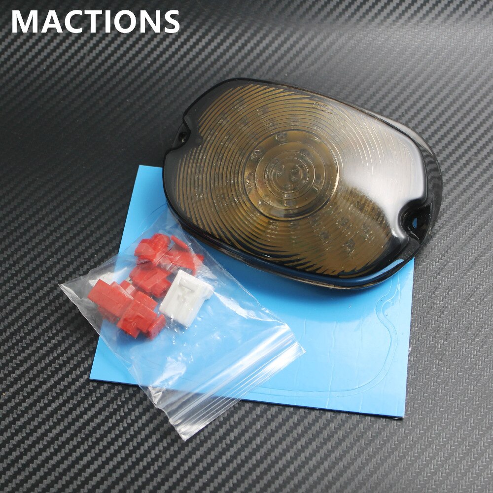 Red Smoke Motorcycle LED Brake Tail Light For Harley Softail Sportster Road King Dyna Glide Electra Glide Night Train Low Rider