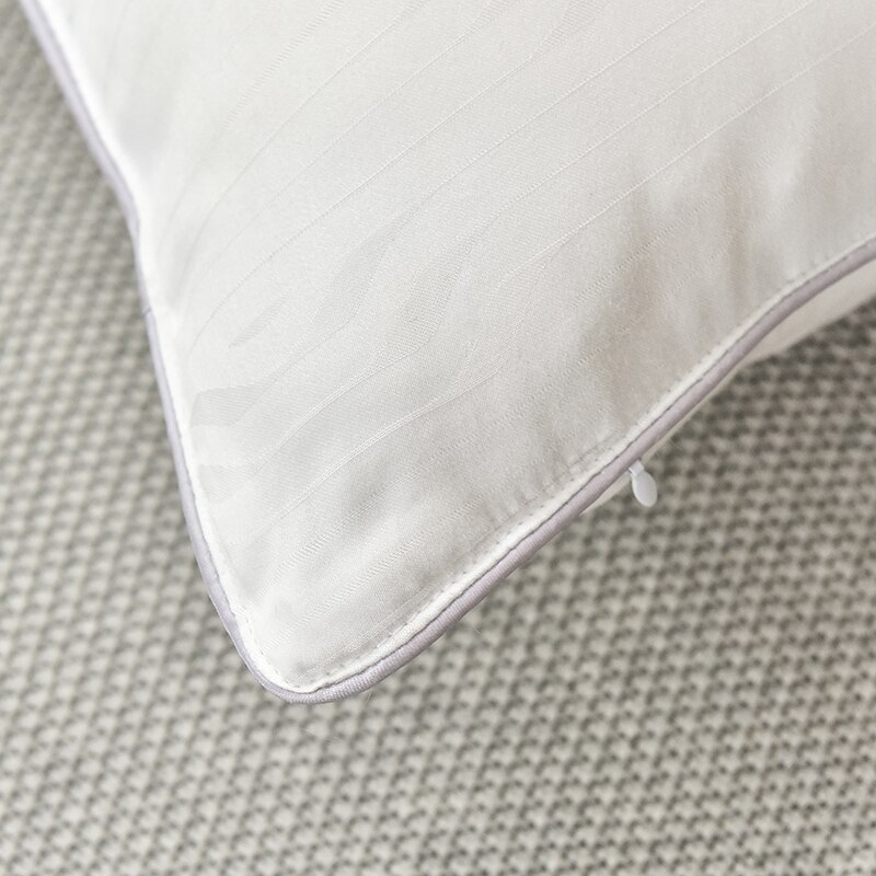 Moerbei Zijden Kussens Voor Slapen 48*74Cm Natuurlijke Zijde Vulling Jacquard Anti Mijt Zachte Gezondheidszorg Beddengoed Hotel nek Kussens