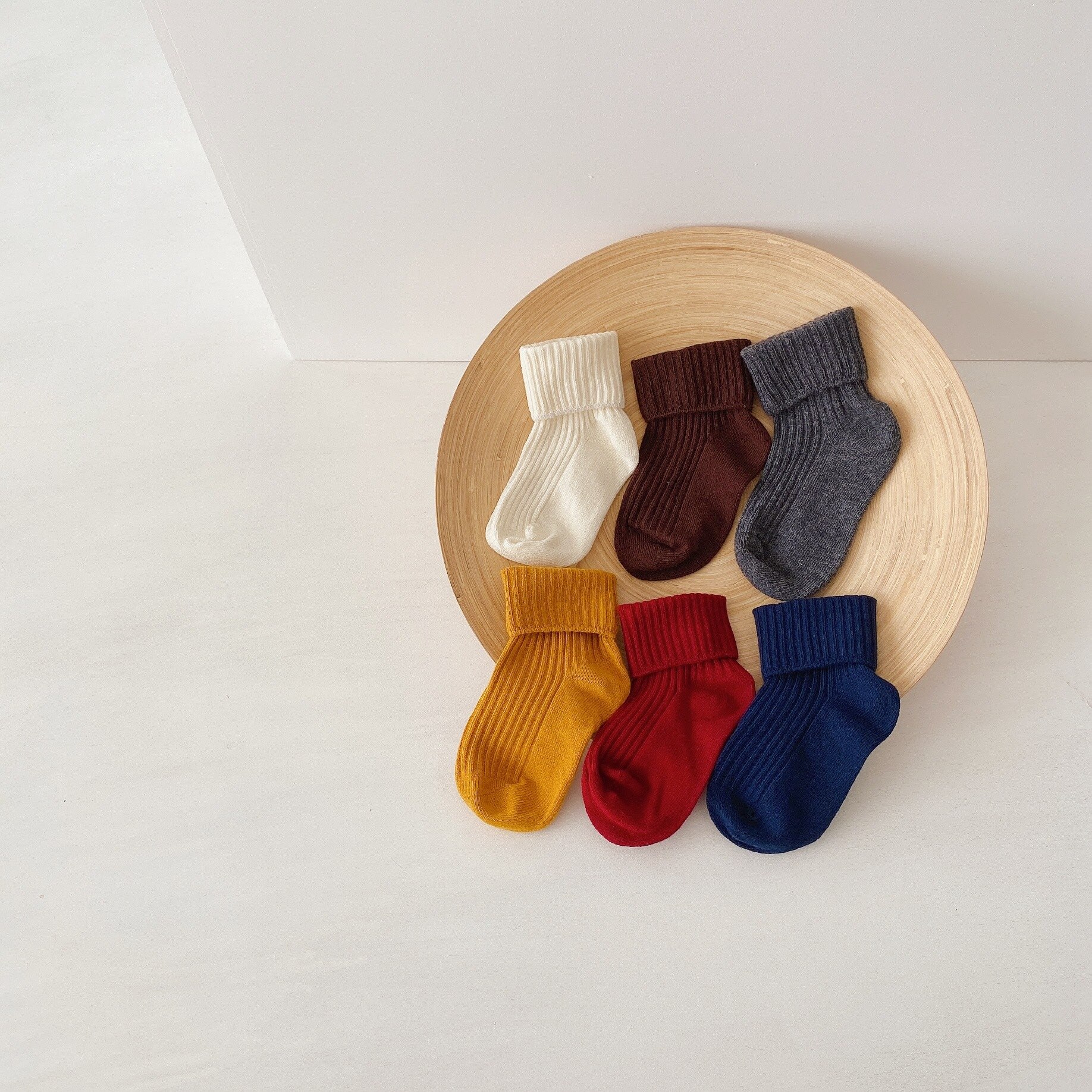 6 paires enfants chaussettes 1-6 ans bébé garçons filles coton chaussettes de sport automne mignon enfants couleur unie chaussettes