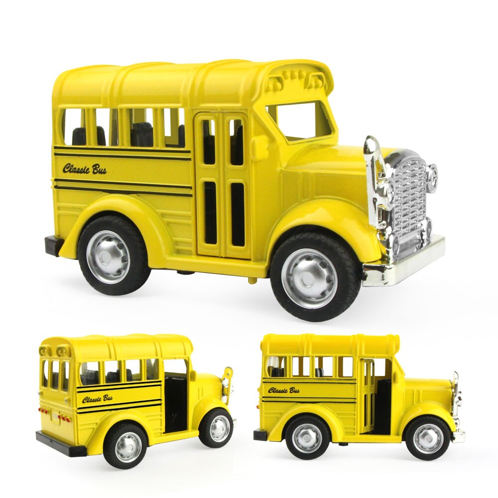 1:36 Auto in lega di Tirare Indietro Diecast Modello del Giocattolo con il Suono di Raccolta della luce Brinquedos Auto Giocattoli per I Ragazzi Dei Bambini di Natale regalo: C Yellow