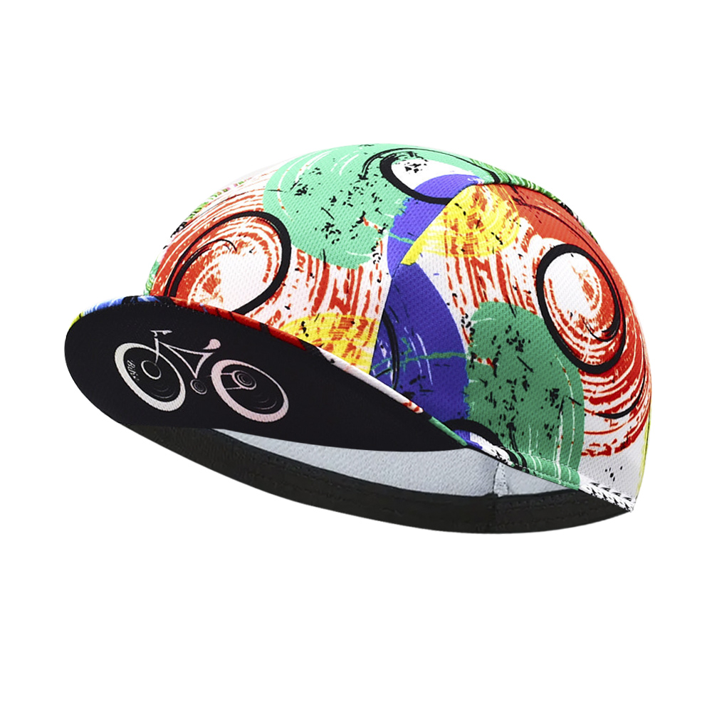 Retro Classic Print Fietspetten Zomer Herenfiets Buiten Ademend Snel Droog Rijhoeden: Khaki