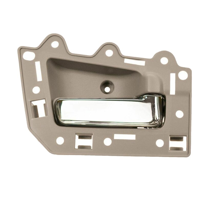 Juego de manijas de puerta Interior izquierda y derecha trasera, para Jeep Grand Cherokee Beige y cromo, 2005, 2 uds.