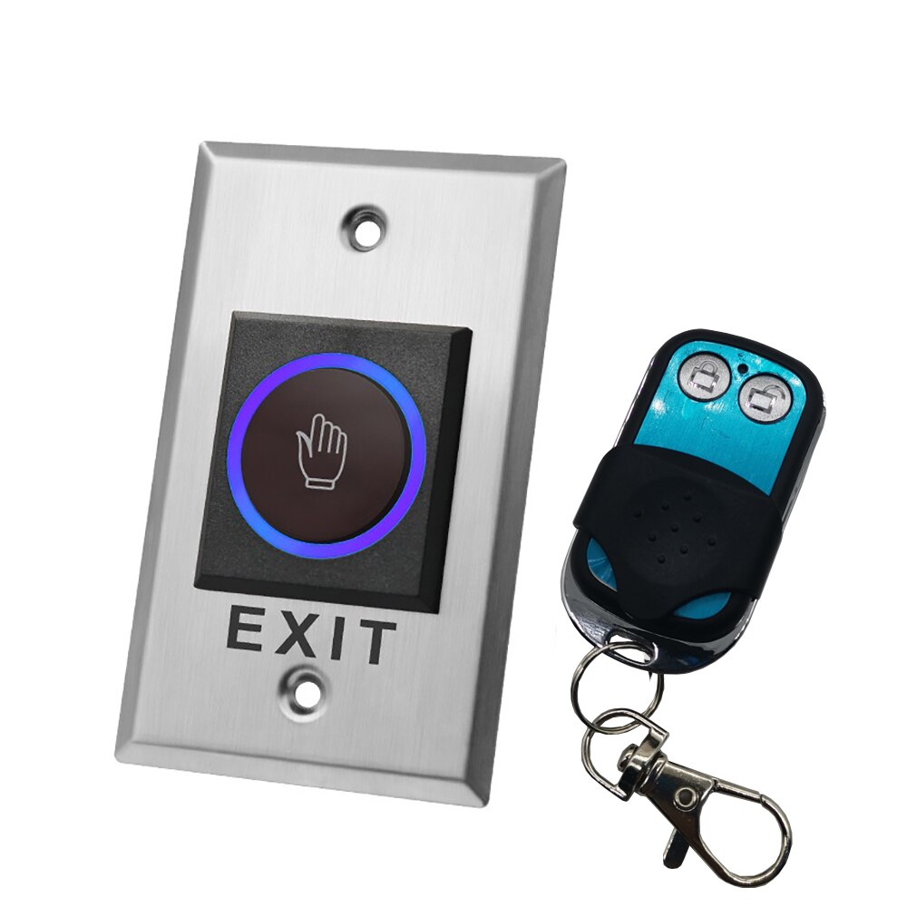 DC12V 24V Touchless Door Lock Release Switch IR Contactless Infrared Opener 433Mhz Wireless Remote Control No Touch Exit Button: K1-R2