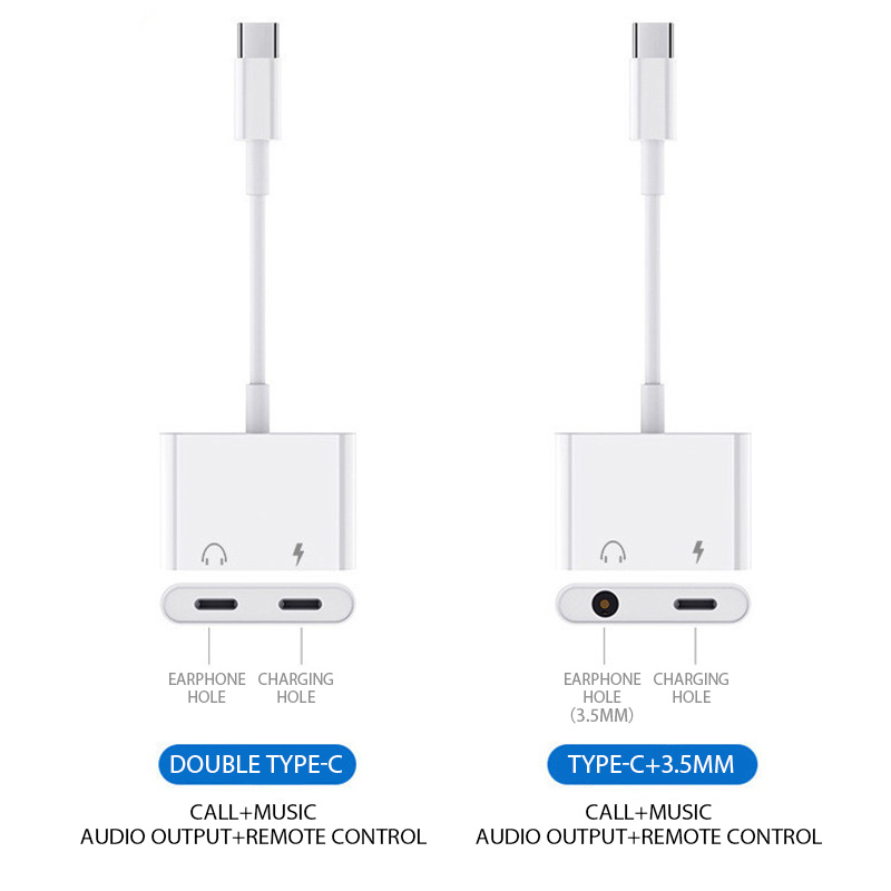 USB Type C naar 3,5 mm vrouwelijke hoofdtelefoonaansluiting Adapter USB C naar Aux-audiokabel Snoer voor iPhone 15 Plus 15 Pro Max iPad Pro MacBook