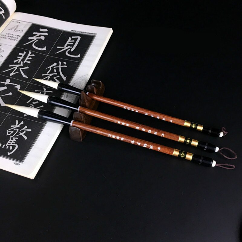 Woolen Hair Calligraphy Writing Brush Regular Script Writing Brush Calligraphy Pen Chinese Traditional Painting Caligrafia Brush