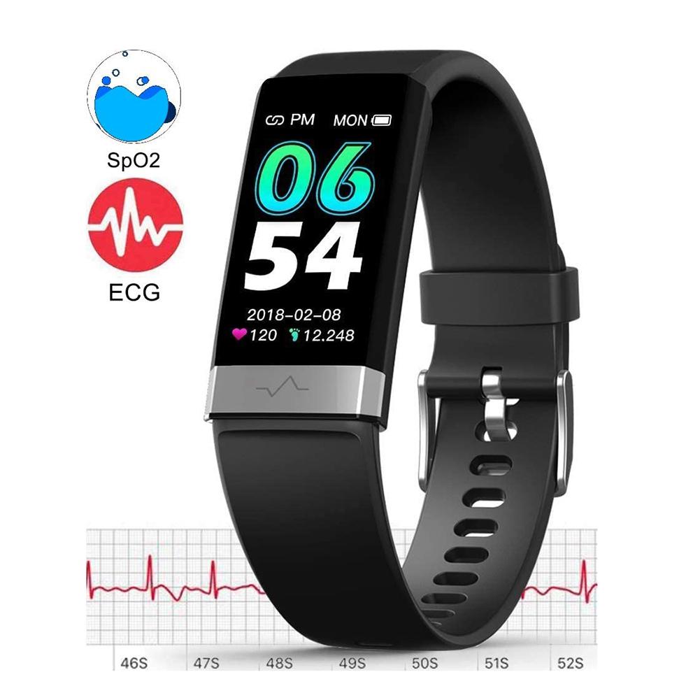 V19 Ecg Bluetooth Hartslag Bloeddruk Slaap Monitoring Smart Armband