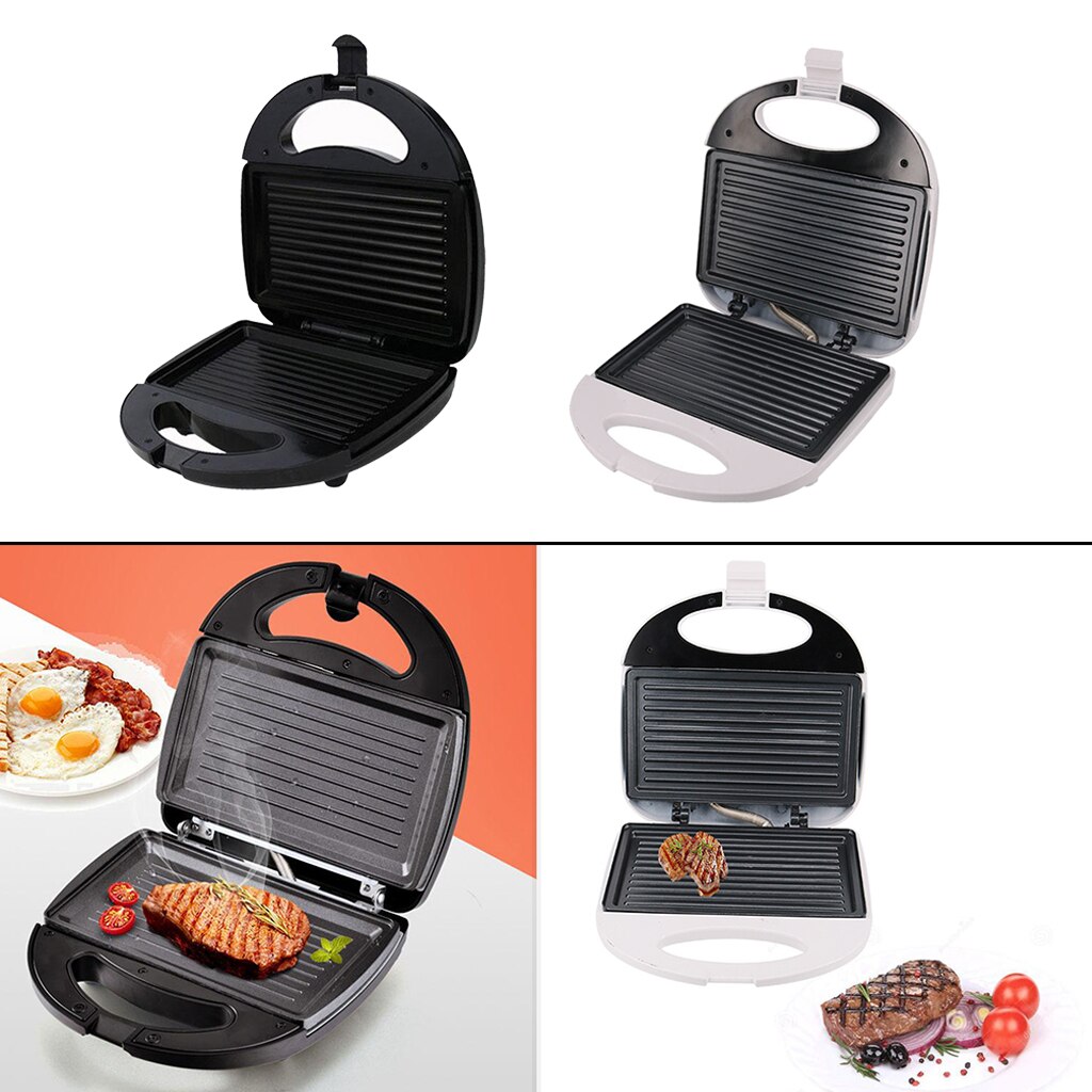 Electric Grill for Steak Hamburger Bread Oven Breakfast Machine White