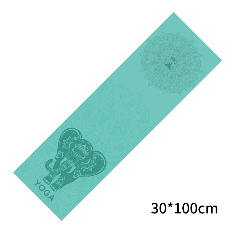 30*100 cm Gedruckt Yoga Handtuch Tragbare Doppel Schicht Nicht-Slip Matte Schutz Yoga Übung Pad Schnell Trocknend pilates Handtuch Decke: Rot