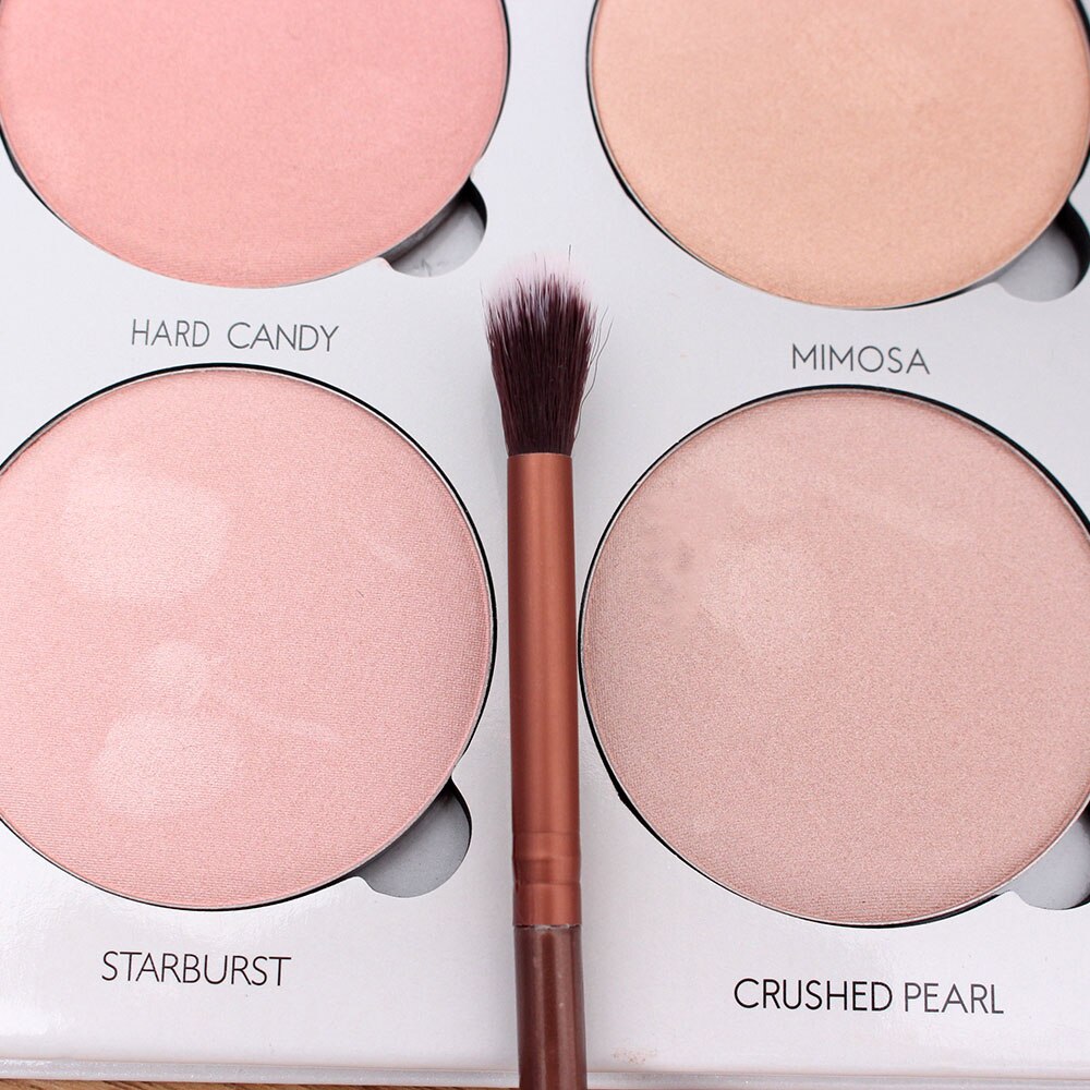 Dubbele Hoofd Cosmetica Make-Up Kwasten Wimpers Blush Elegante Gebleekte Mentale Oogschaduw Borstel Professionele Styling Tools