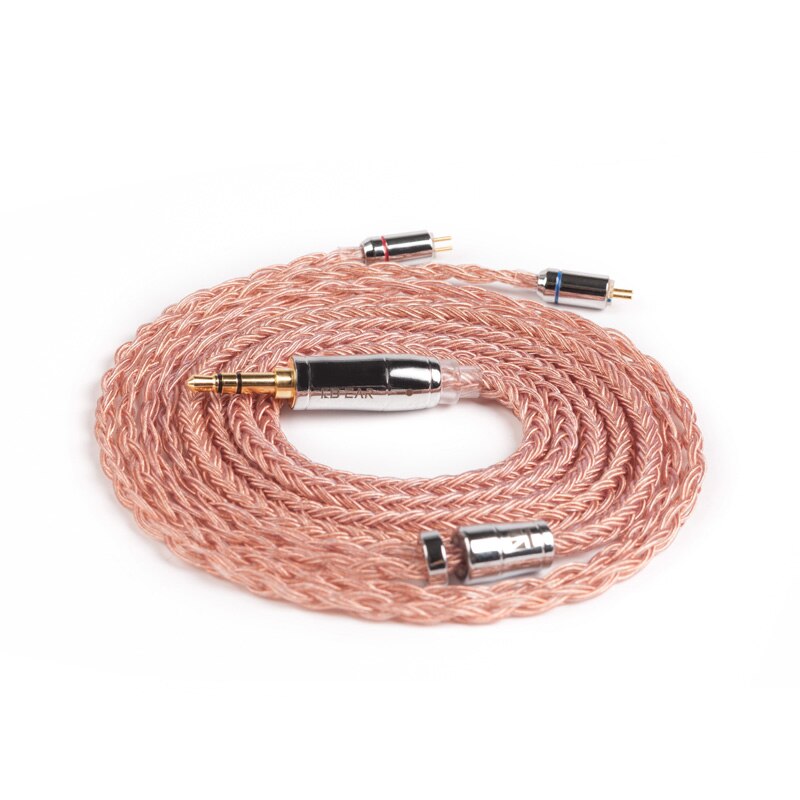Kbear 16 núcleo prata chapeado equilibrado cabo 2.5/3.5/4.4mm com mmcx/2pin/qdc conector para zs10 pro as10 zsx zsn pro c12 BL-03: 2PIN3.5